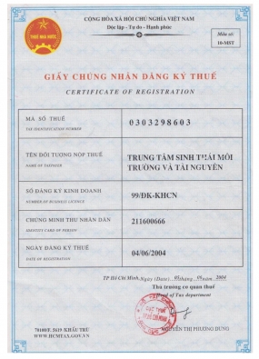 Giấy chứng nhận 3